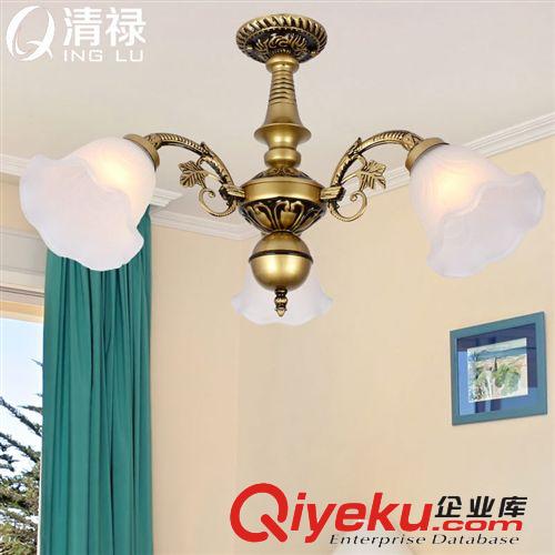 三頭吸頂燈,歐式吸頂燈,3頭,餐廳燈,臥室燈,簡約北歐半吊燈飾燈具原始圖片2