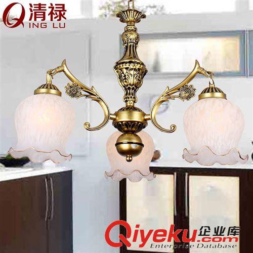 燈飾燈具,歐式吊燈,餐廳燈 吊燈 三頭,復古餐吊臥室燈,鐵藝書房燈原始圖片3