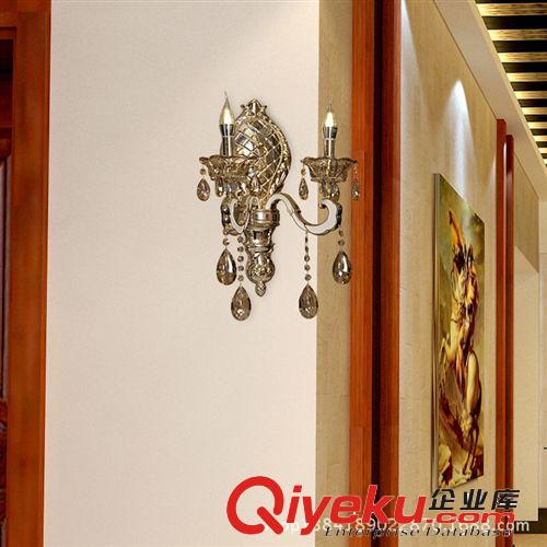 鋅合金壁燈酒店過道燈客廳燈時尚壁燈臥進口水晶壁燈原始圖片2