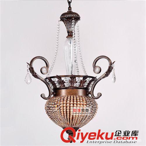 美式燈具簡歐吊燈吊鍋渴望款手工串珠仿古樓梯燈過道走廊陽臺吊燈原始圖片2