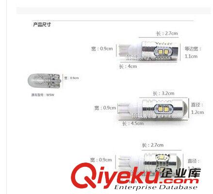 超亮進(jìn)口2323led示寬燈汽車貨車T10示寬燈尾箱燈牌照燈帶透鏡原始圖片2