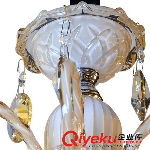 香檳色水晶吊燈 客廳燈餐廳 蠟燭水晶吊燈飾 燈具88030-10+5原始圖片3