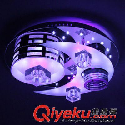 麗之盈現(xiàn)代臥室水晶吸頂燈 多色分段水晶燈燈飾燈具批發(fā)LZY89010原始圖片2