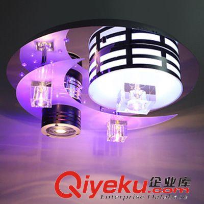 麗之盈現代臥室水晶吸頂燈 多色分段水晶燈燈飾燈具批發LZY89010