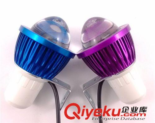 電動車摩托車led大燈車燈射燈改裝配件12-85V通用3W5W超亮流氓燈原始圖片3