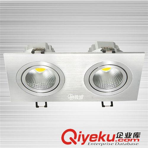 LED 雙頭射燈 電視背景墻斗膽燈 COB筒燈 格柵燈 雙頭COB射燈全套原始圖片2