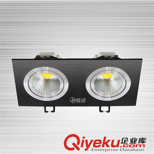 LED 雙頭射燈 電視背景墻斗膽燈 COB筒燈 格柵燈 雙頭COB射燈全套原始圖片3