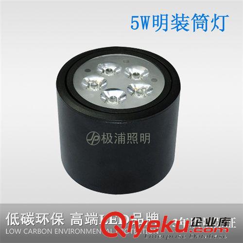 極浦LED筒燈3W 5W明裝筒燈 LED天花走廊過(guò)道射燈LED節(jié)能燈具 tj原始圖片2
