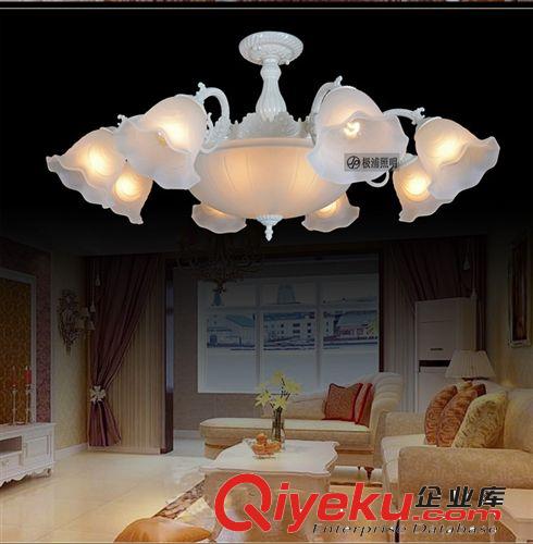 歐式吊燈簡歐田園客廳燈飾復古鐵藝術臥室燈具簡約創意LED餐廳燈原始圖片2