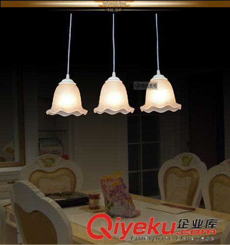 歐式吊燈簡歐田園客廳燈飾復(fù)古鐵藝術(shù)臥室燈具簡約創(chuàng)意LED餐廳燈原始圖片2