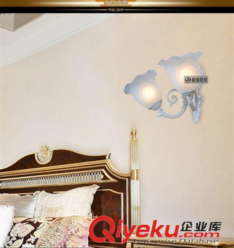 歐式吊燈簡歐田園客廳燈飾復古鐵藝術臥室燈具簡約創意LED壁燈原始圖片2