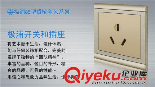 墻壁插座 空調(diào)插座/香檳金/86型 暗裝 16安空調(diào)插座 電工 zp原始圖片3