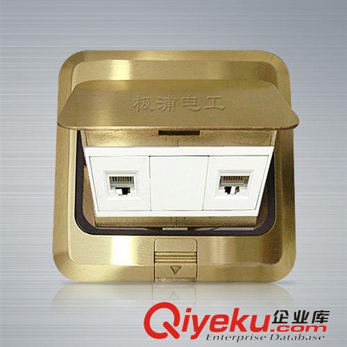 廣東中山[極浦] 電話+網絡電腦地板插座 帶底盒 zp 保用15年原始圖片2