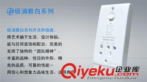 極浦電工電動刮須插座 特殊酒店插座 高級插座墻壁插座面板tj原始圖片3