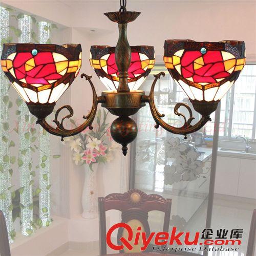 gd蒂凡尼燈具蝴蝶韓版反吊燈臥室咖啡廳餐廳客廳燈飾40CM反吊燈