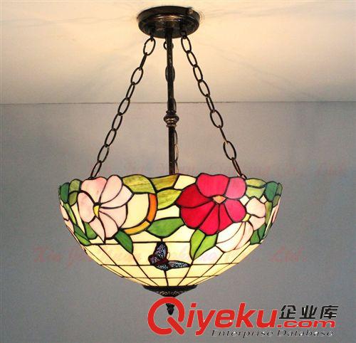客廳臥室餐廳客房酒吧吧臺(tái)蒂凡尼反吊燈 工廠Tiffany lamp 40CM原始圖片2