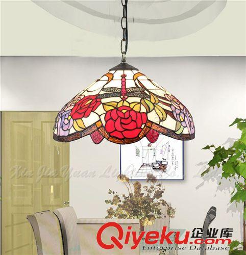 歐式LED燈具蒂凡尼田園吊燈客廳餐廳會所別墅公寓吊燈帝凡尼燈飾原始圖片2