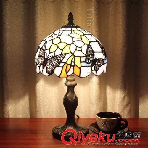 彩色玻璃帝凡尼廠家直銷客廳 書房 酒吧 會所燈20CM臺燈8寸臺燈原始圖片2