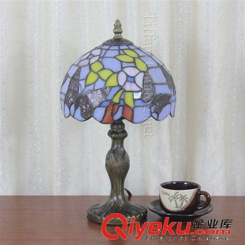 彩色玻璃帝凡尼廠家直銷客廳 書房 酒吧 會所燈20CM臺燈8寸臺燈原始圖片3