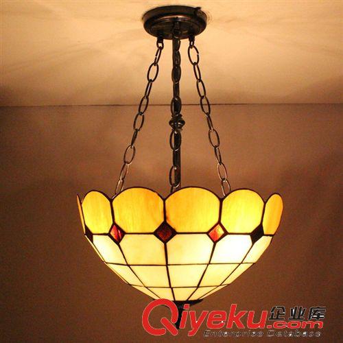 Tiffany lamp 40CM地中海豪華客廳臥室餐廳客房酒吧吧臺反吊燈原始圖片2