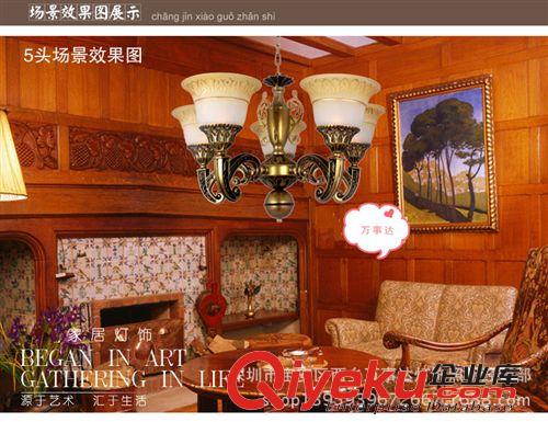 tj歐式燈  復(fù)古歐式燈  現(xiàn)代歐式燈  客廳吊燈  吸頂燈 5頭原始圖片2