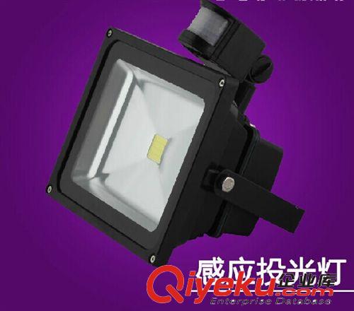 LED智能感應投光燈 人體感應投光燈 泛光燈10W20W30W50Wgd黑色原始圖片3