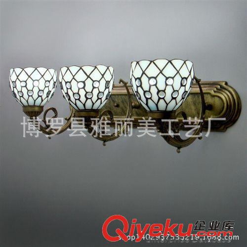 現代玻璃歐式壁燈鏡前燈現代簡約蒂凡尼壁燈臥室燈浴室燈具床頭燈