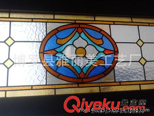 彩色教堂玻璃背景墻穹頂天花板藝術玻璃KTV別墅酒店會所裝飾玻璃