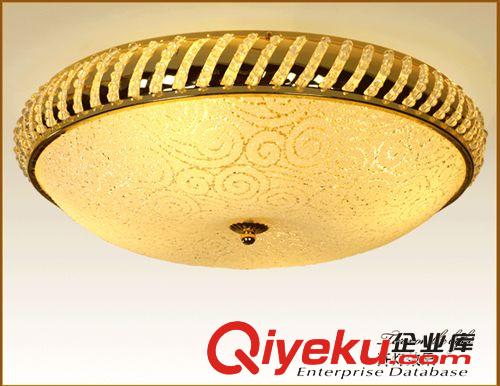 新款客廳燈水晶燈LED吸頂燈現(xiàn)代時(shí)尚臥室燈具聚寶盆水晶燈
