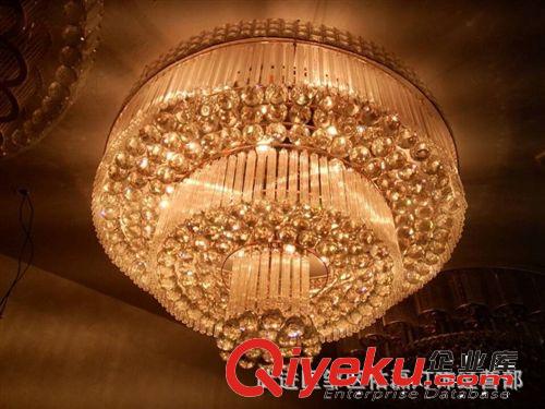 臥室燈金色水晶燈圓形吸頂燈陽臺燈過道燈中式燈具