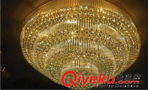 led金色水晶燈 圓形大客廳臥室餐廳吸頂燈直徑80cm 1 1.2 1.5 2米原始圖片2