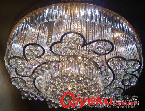 led金色水晶燈 圓形大客廳臥室餐廳吸頂燈直徑80cm 1 1.2 1.5 2米