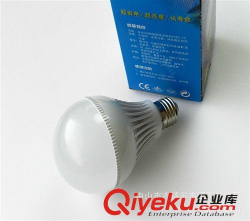 E27螺口led塑料球泡燈9W節(jié)能高亮貼片過CE，rohs認證廠價直銷