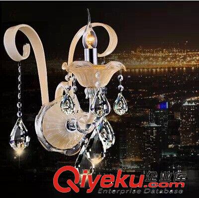歐式蠟燭水晶壁燈 酒店客房壁燈燈飾床頭走道樓梯壁燈燈具批發(fā)原始圖片2