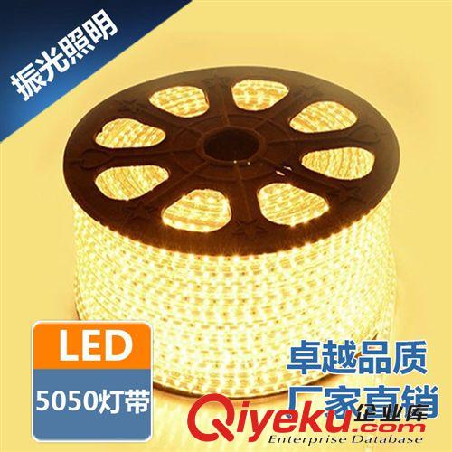 廠家直銷 tj led  高亮LED燈帶5050高壓220V 60珠炫彩