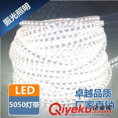 廠家直銷 tj led  高亮LED燈帶5050高壓220V 60珠炫彩