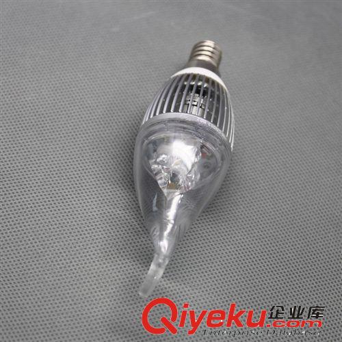 LED蠟燭燈 3W 鰭片尖泡蠟燭燈/金色 水晶吊燈專用 華銘湛星 促銷