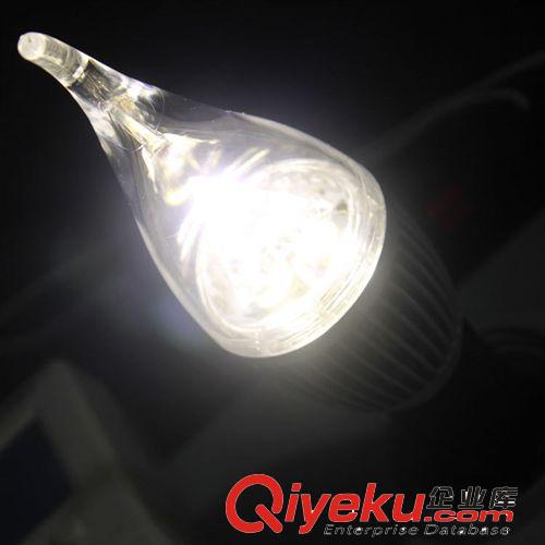 3W 鰭片拉尾蠟燭燈銀色6000K LED蠟燭燈燈泡節能 華銘湛星 促銷原始圖片3