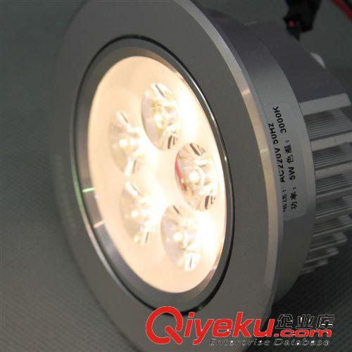 華銘湛星 5W LED砂銀射燈 LED車鋁天花射燈節能燈 廠家直銷 促銷原始圖片3