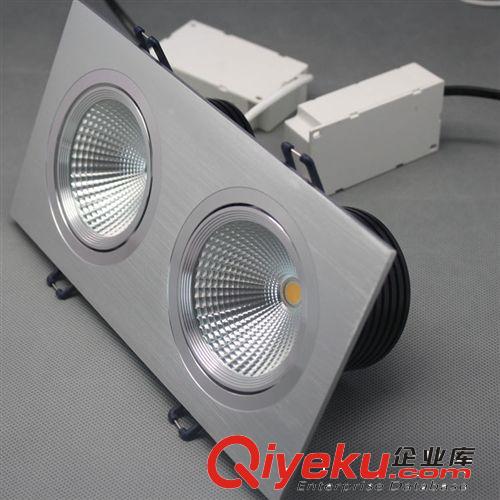 10W LED射燈 COB格柵雙頭射燈6000K  商業射燈 華銘湛星 tj批發原始圖片2