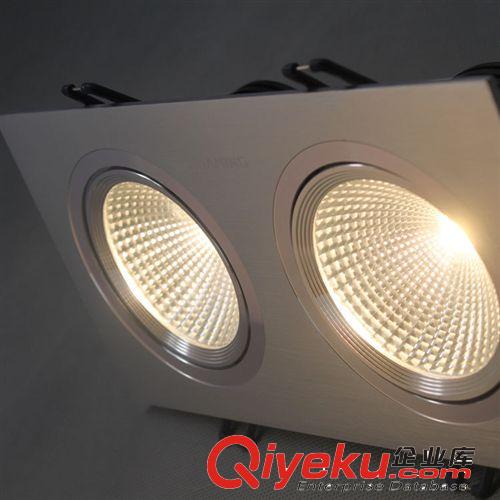 10W LED射燈 COB格柵雙頭射燈6000K  商業射燈 華銘湛星 tj批發原始圖片3