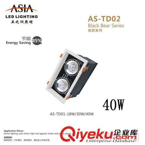 廠家直銷 tj產(chǎn)品 專業(yè)商業(yè)照明兩頭LED豆膽燈 18W/30W/40W