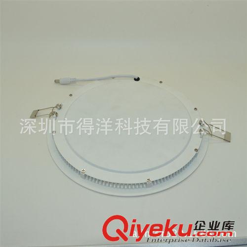 廠家現貨批發 LED面板燈 15W 圓形 SMD 2835 75LED  LED超薄筒燈原始圖片3