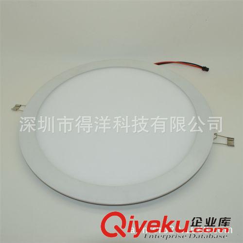 廠家現貨批發 15W 圓形 LED面板燈SMD2835 75LED  LED超薄筒燈