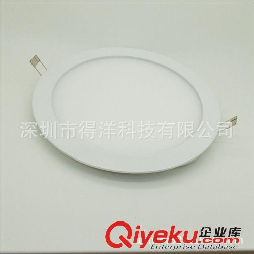 廠家現貨批發 15W 圓形 LED面板燈SMD2835 75LED  LED超薄筒燈