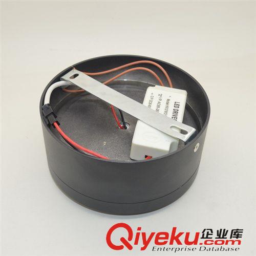 得洋照明 白黑色4寸吸頂筒燈 圓形明裝貼片筒燈 LED筒燈15W批發(fā)原始圖片3