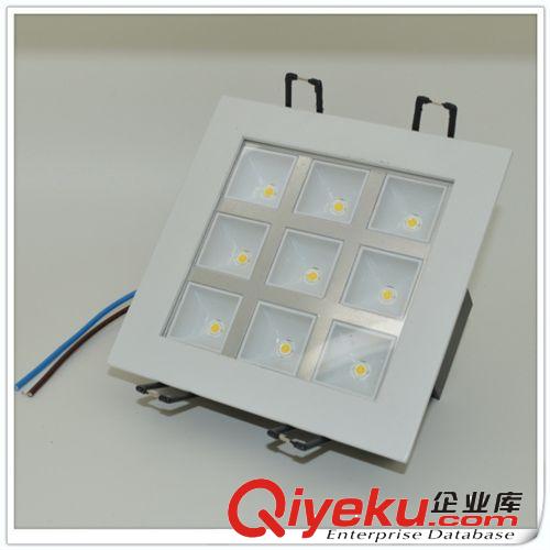 led格柵燈 16W led 筒燈 天花燈 白色 大功率射燈 方格射燈原始圖片2