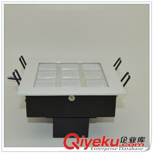 led格柵燈 16W led 筒燈 天花燈 白色 大功率射燈 方格射燈原始圖片3