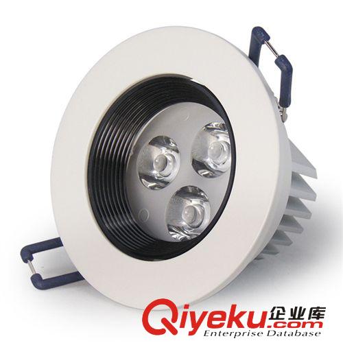 方形格子燈4W LED天花射燈可轉動白色普瑞大功率