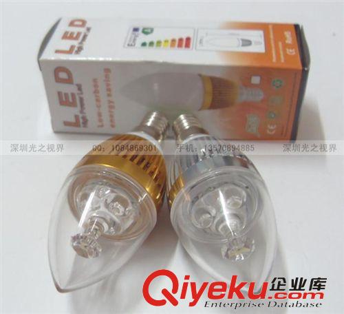 Secst/秒視特 3*1W LED 調(diào)光 蠟燭燈 110V 220V  原廠直銷 熱銷款